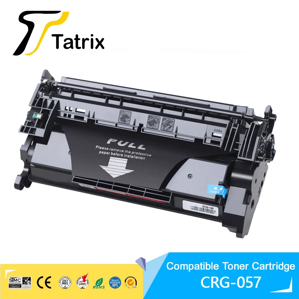 Tatrix WITH CHIP CRG-057 Compatible Laser Black Toner Cartridge 057 for Canon LBP223dw/LBP226dw/LBP227dw/LBP228x/MF441dw/MF443dw