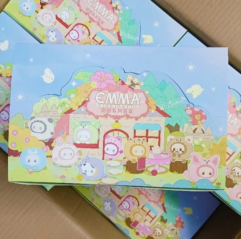 

EMMA Secret Forest Blind Box Rua Rua Zoo Series Cute Action Figure Keychain Decoration Pendant Doll Mystery Box Kids Gift