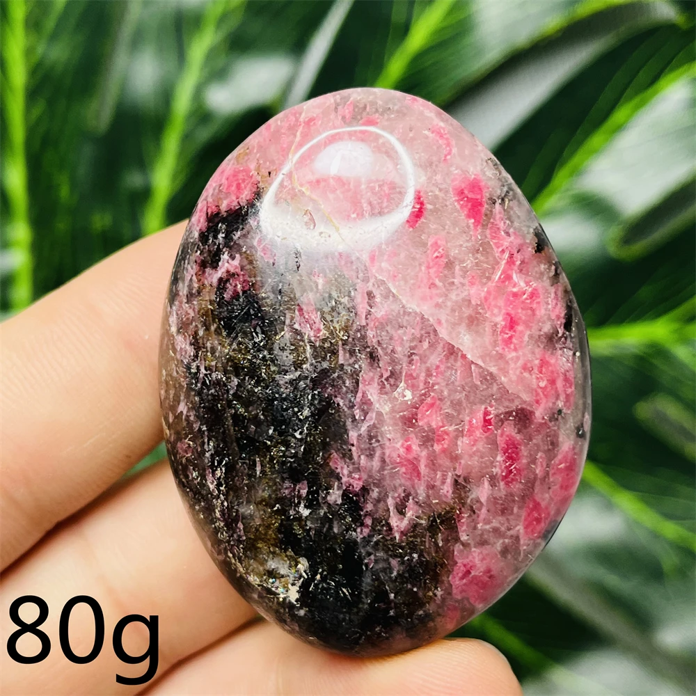 Natural Gemstone Pink Black Tourmaline Crystal Palmstone Meteor Shower Home Room Decoration Witchcraft altar Yoga Stone Healing