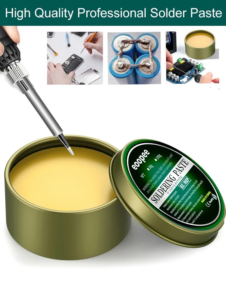 

Updated Solder Paste Flux 100g/500g/30g Rosin Paste soldenng Flux for soldering Electronic Circuit Board Repair Soldering Paste