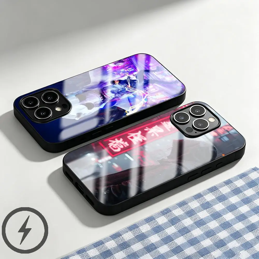 Чехол для телефона Ghostwire Tokyo для iPhone 17, 16, 15, 14, 13, 12, 11, X, XR, XS, 8 Plus, Mini, Pro, Max, стеклянный магнитный чехол