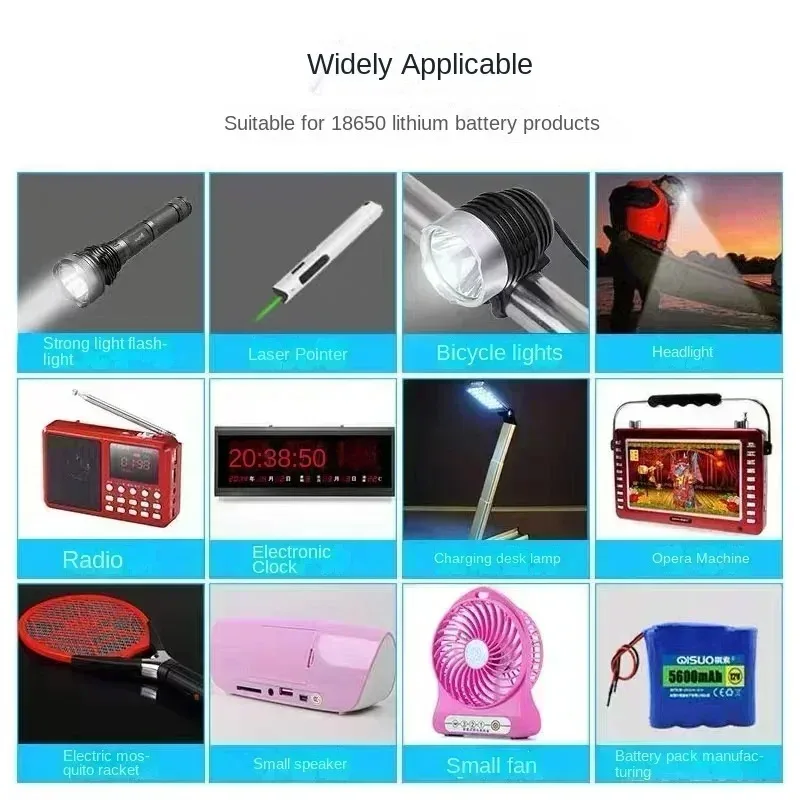 

New 18650 Battery 9900mAh 3.7V Rechargeable Lithium-ion with Pointed Tip for Flashlight/RC Toys