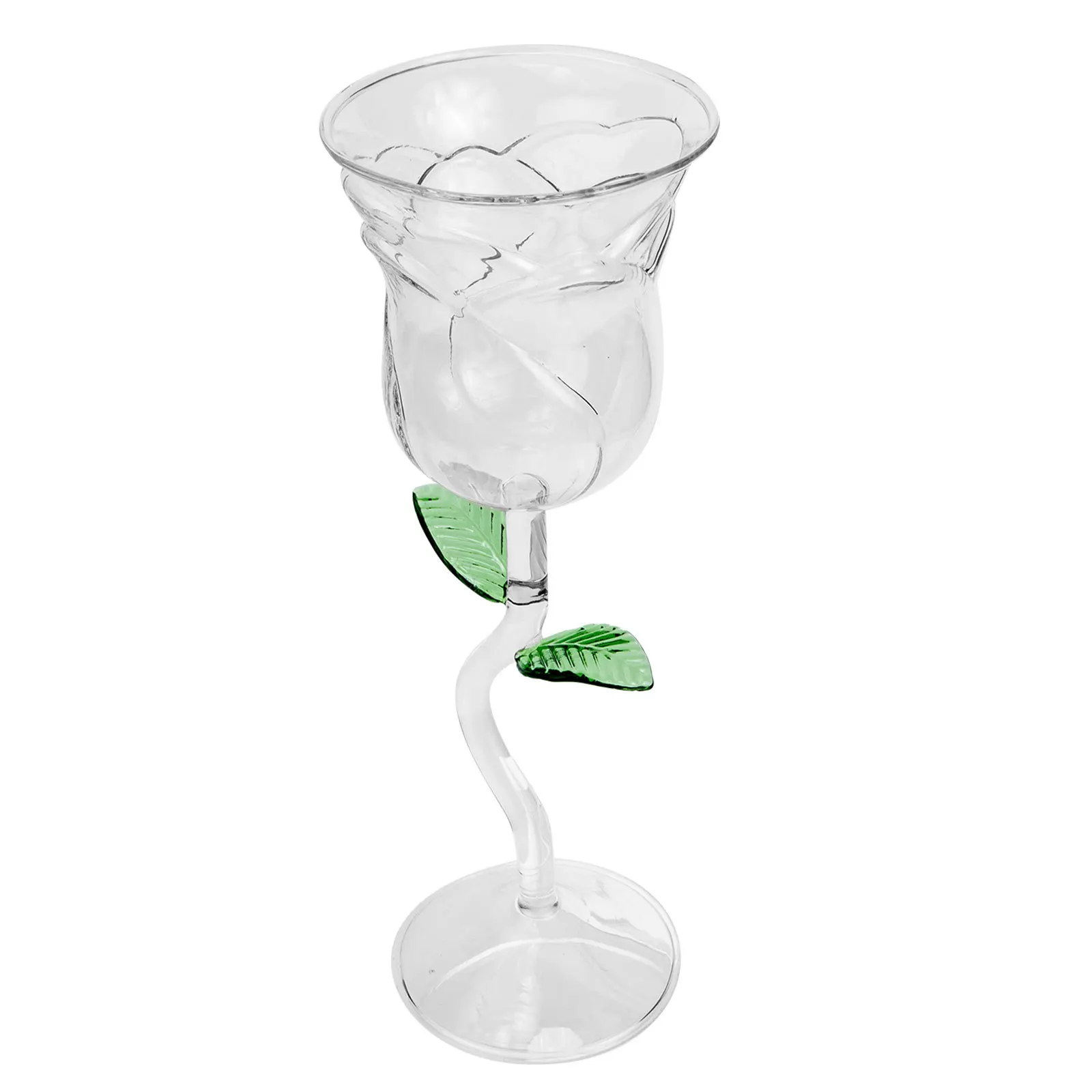 

Rose Red Wine Goblet Smooth Surface Practical for Cocktail Storage and Drinking Rose Flower Wine Glass Cocktail Goblet for Party