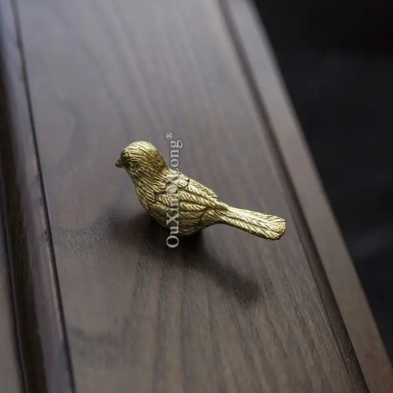 

Европейские 4 шт., твердая латунь, дизайн птицы, мебельные ручки, ручки для ящиков, шкаф, шкаф, ТВ, винный шкаф, ручки