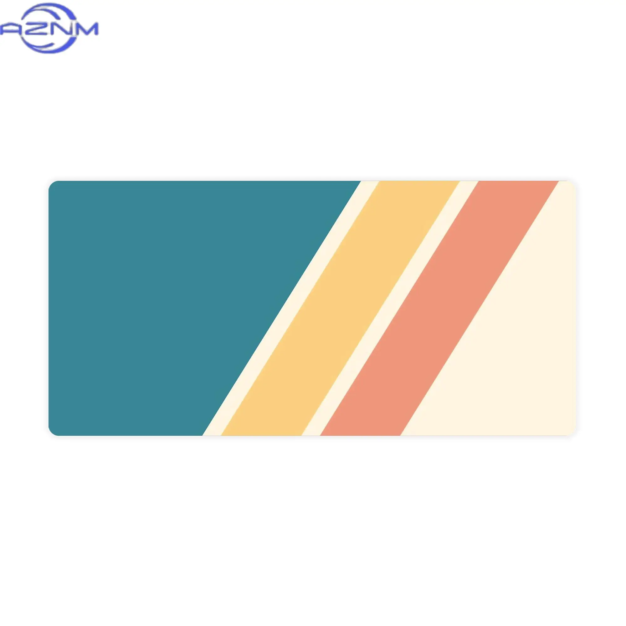 A Retro Striped Keyboard Mat from The 70S That Enhances The Aesthetic of Your Minimalist Desk, Perfect for Home Offices Or Freel
