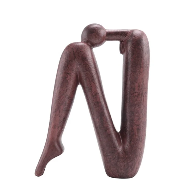 Book Bookend Book Stoppers  Statue Book Shelf Room Ornament Sculpture Crafts Brown