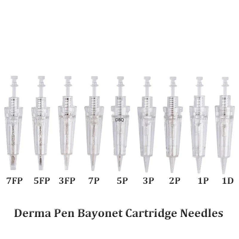 Aguja de cartucho de bayoneta para máquina de tatuaje, maquillaje permanente para Drpen Mym Pen, 100/50/10 piezas, 1D/1R/2R/3R/3F/5R/5F/7R/7F