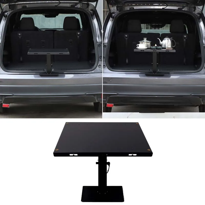 

For Honda Pilot 2016-2022 carbon steel black car tailgate lock extension small table plate car interior modification accessories