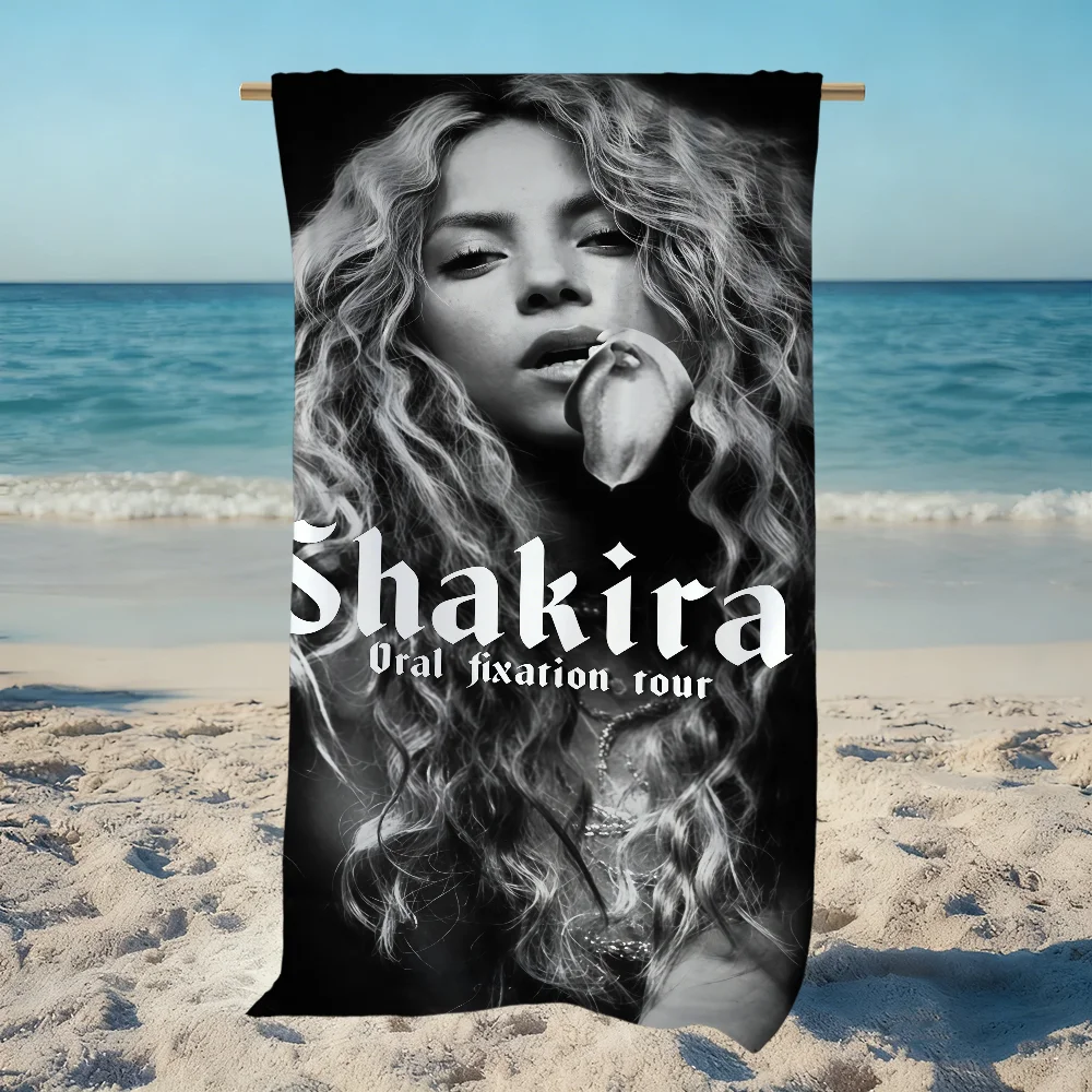 singer s-Shakira Fijacion O-oral Towel Beach Quick Dry Soft Pool Towels Gift for Travel Gym Shower Camping sports