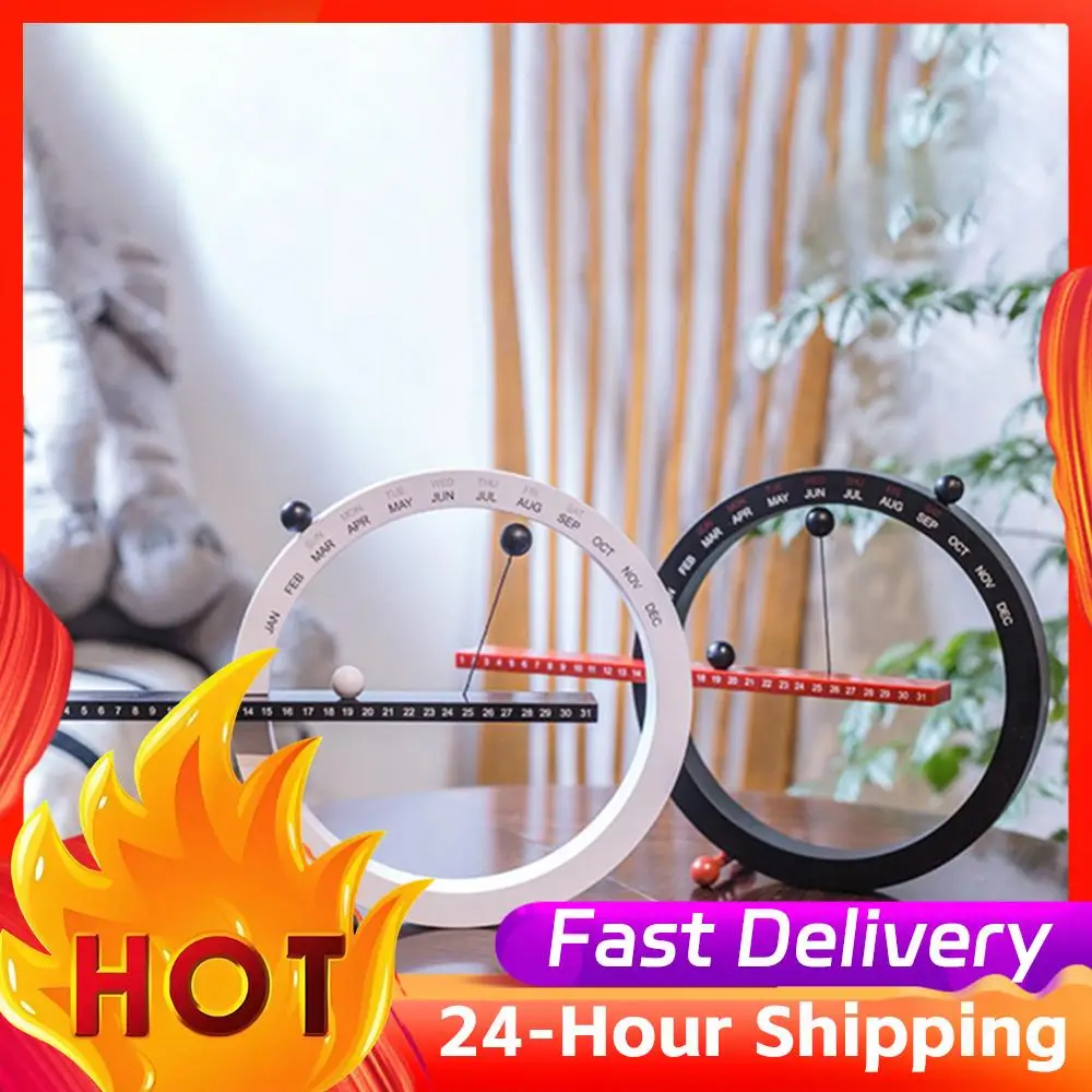 

Creative Magnetic Ball Clock Perpetual Wall Calendar Novelty Home Decor Living Room Bedroom Decor Desktop Calendar Ornament