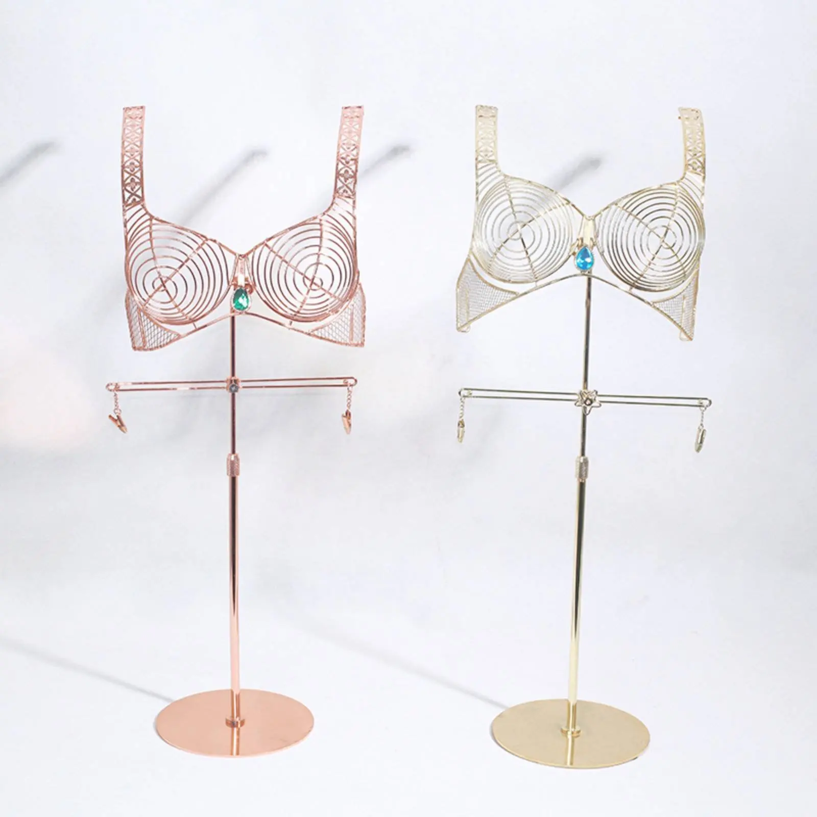 Underwear Display Stand Metal Wire Frame Bra Display Rack Underwear Rack Floor Standing Retail Fixture Stable Base for Retailers