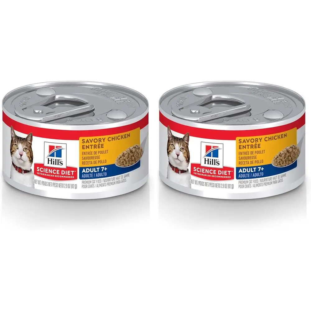 

Adult 7+,Senior Adult 7+ Premium Nutrition,Wet Cat ood,Chicken Minced,2.9 oz Can,(Pack o 48)