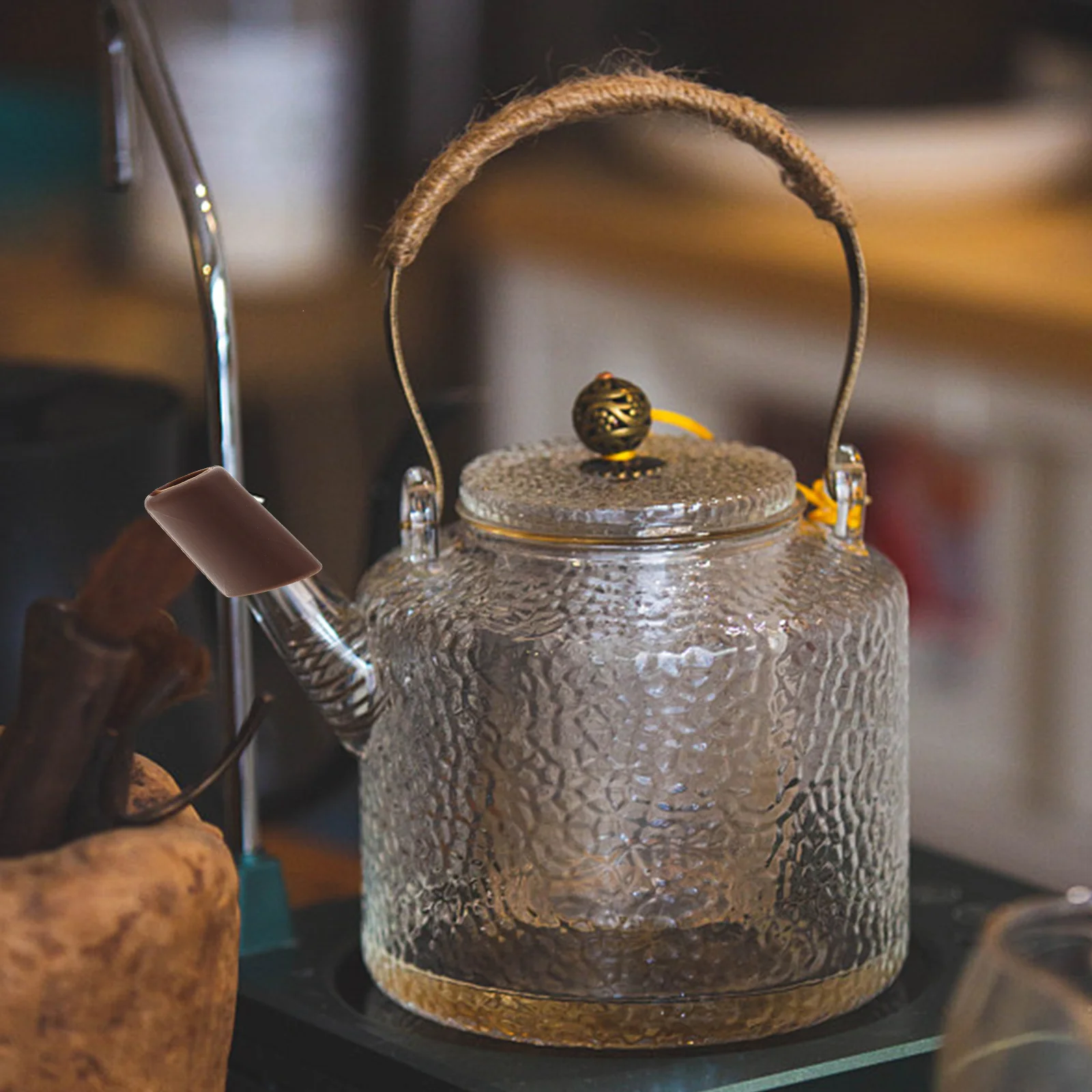 Fundas protectoras de silicona para boquilla de tetera, protectores de boquilla para hervidor de cocina, resistentes al calor, antigoteo, tetera casera, 3 uds.