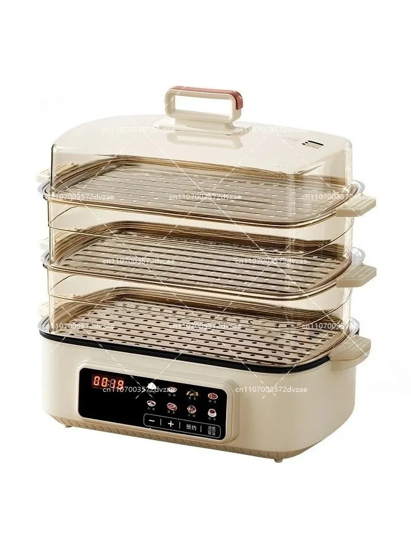 Electric Multi-Functional Cooker:Steaming, Boiling, Frying, Stir-Frying All-in-One Pan Electric Hot Pot Student Electric Steamer