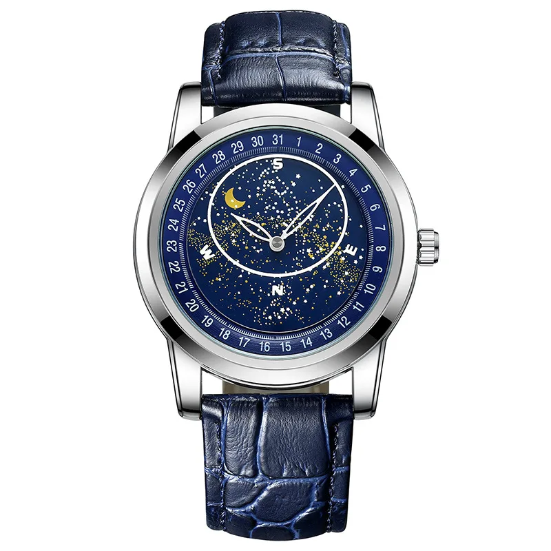 Rotating Gypsy empty disc  fashion automatic mechanical watch waterproof luminous men's watch