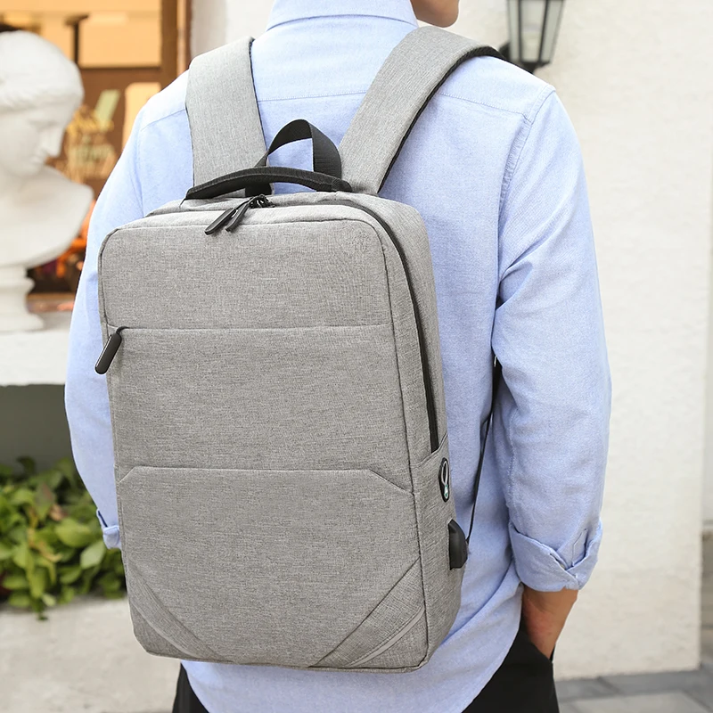 

Simple Men's Backpack Computer Bag, Large Capacity, Lightweight, Oxford Men's Casual Backpack, Convenient USB Men's Travel Board