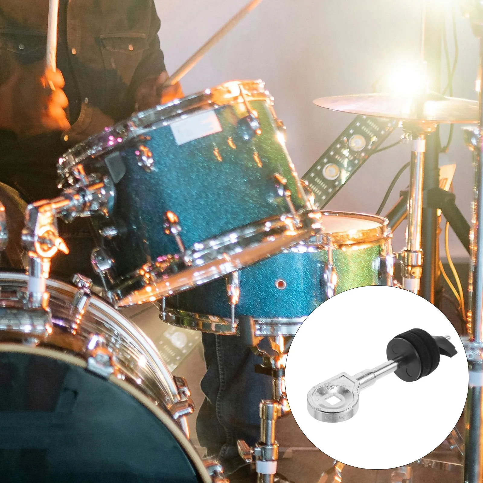 

Metal Drum Cymbal Holder Mount Bracket Bass Legs Kit Cymbals Stacker Repair Musical Instrument
