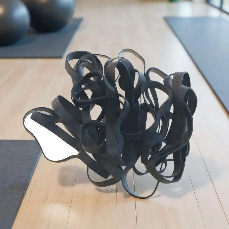 New 20pcs Black Rubber Bands Large Size Stretchable Elastic Rubber Ring For Office Stationery Package Supplies