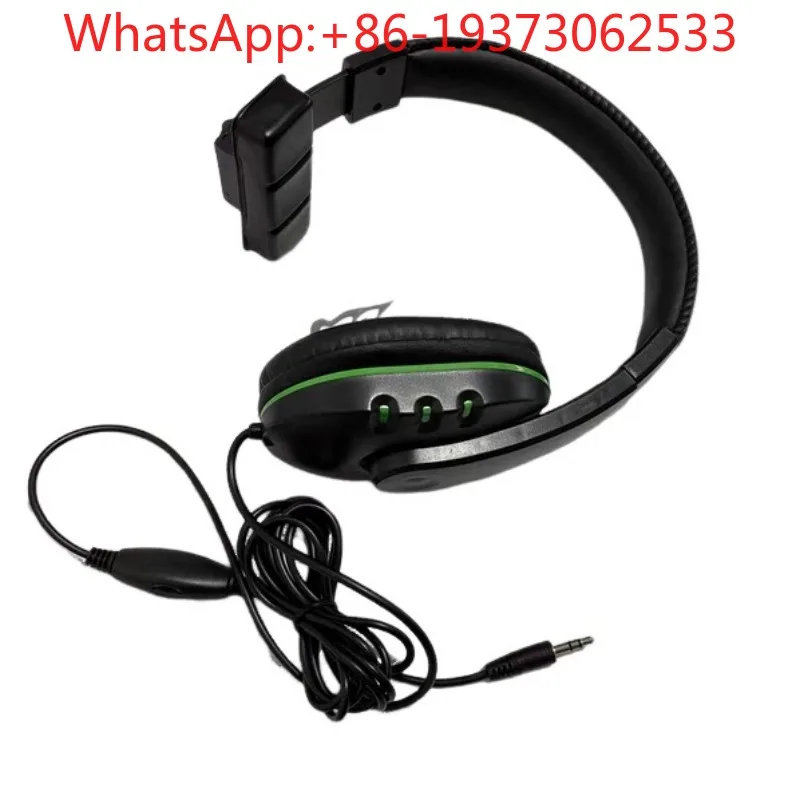 Headset Single Ear Without Microphone Without Clip Earband Volume Adjustment Switch 3.5 Plug