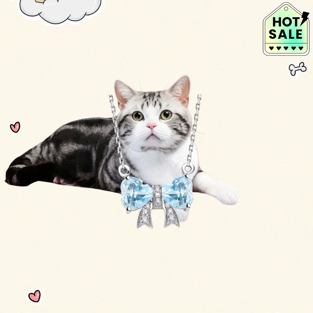 

2025 Hot Selling Brand Women's Love Bow Necklace Fashionable High-end Jewelry Suitable for Gifting To Friends