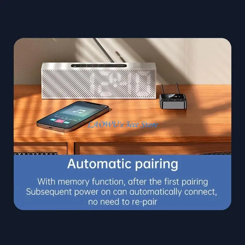 Y8AD Wirless Transmitter Receiver Bluetooth-compatible 5.1 Digital Output