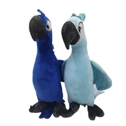 35cm Rio 2 Macaw Blu & Jewel Plush Toys Cute Cartoon Blue Parrot Bird Stuffed Animal Dolls Gifts for Kids Birthday Christmas