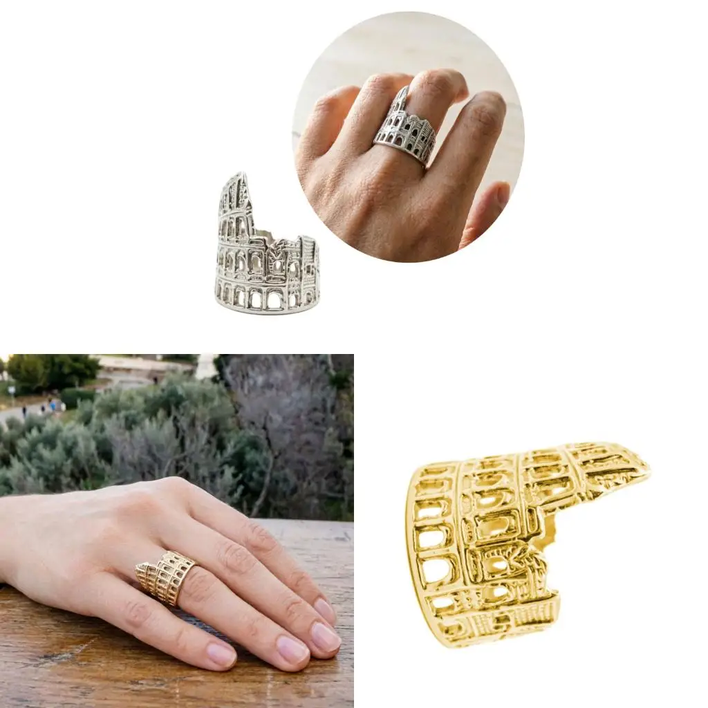 Elegant Ancient Inspired Jewelry With Cultural Significance Colosseums Ring