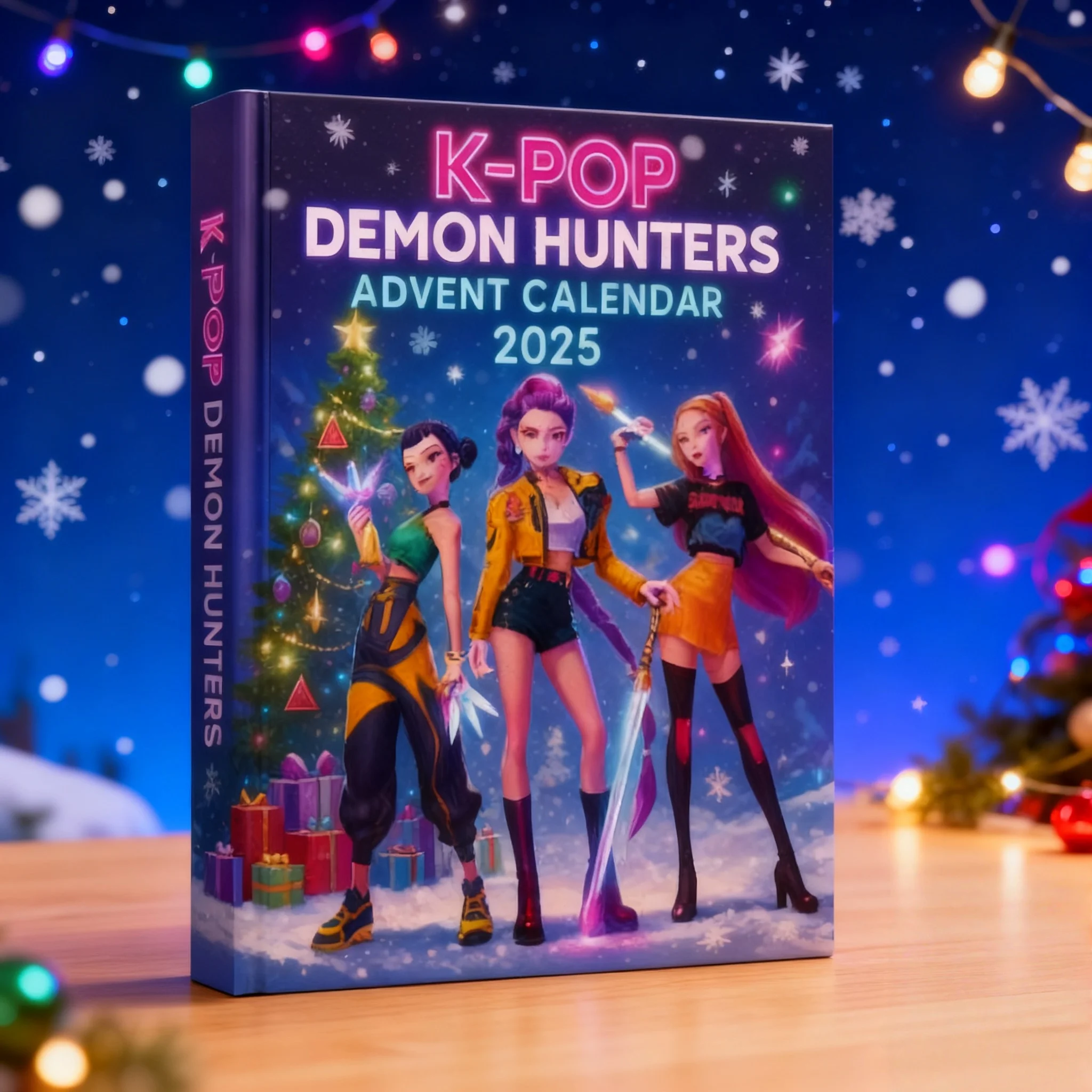 2026 kpop demônios caçador calendário do advento figura dos desenhos animados calendário de natal acrílico 2d advento caixa cega children presentes de natal