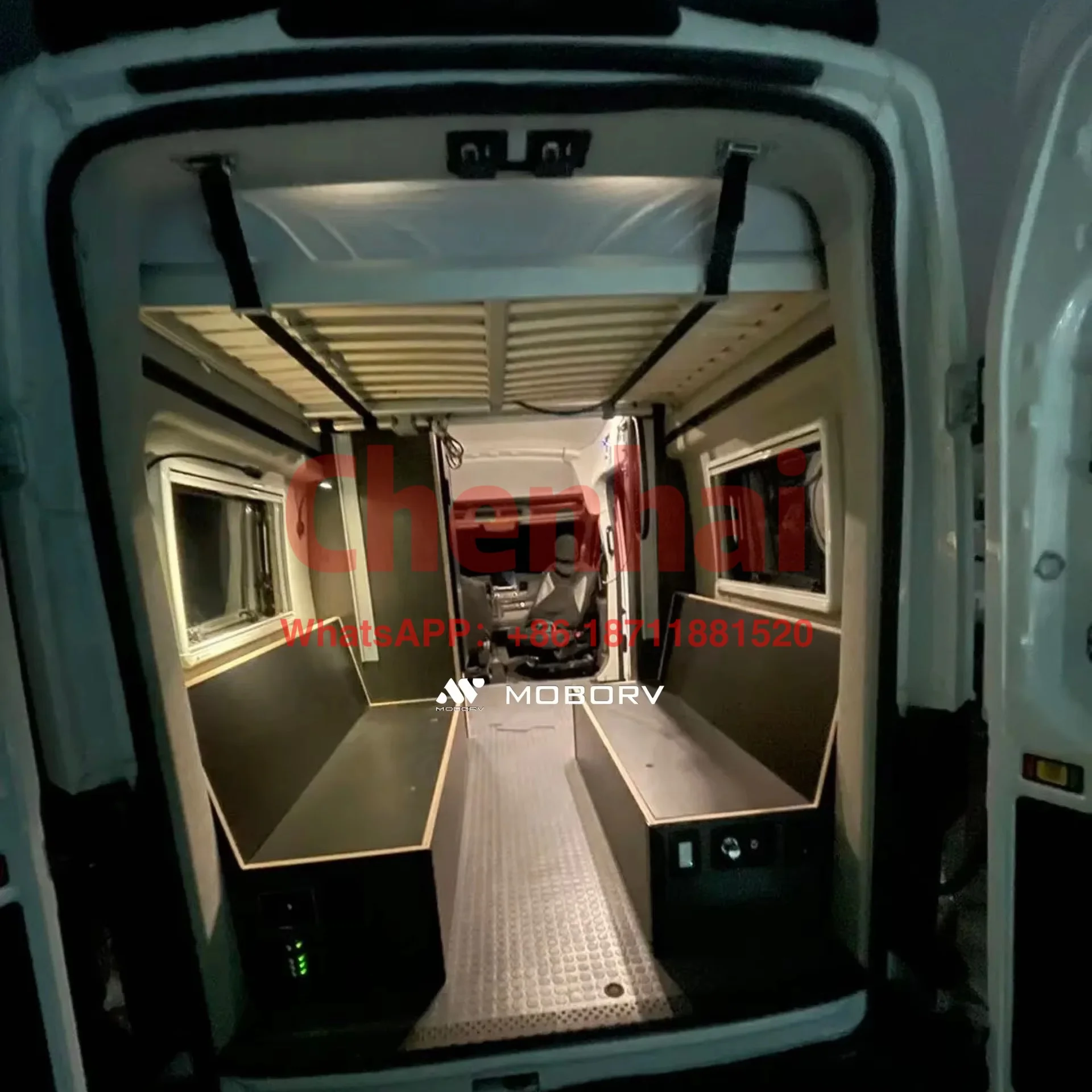 

Customized High Quality MOBORV Aluminum Bed Lift Bed System 12V 24V Caravan Motorhome Accessories For Camping