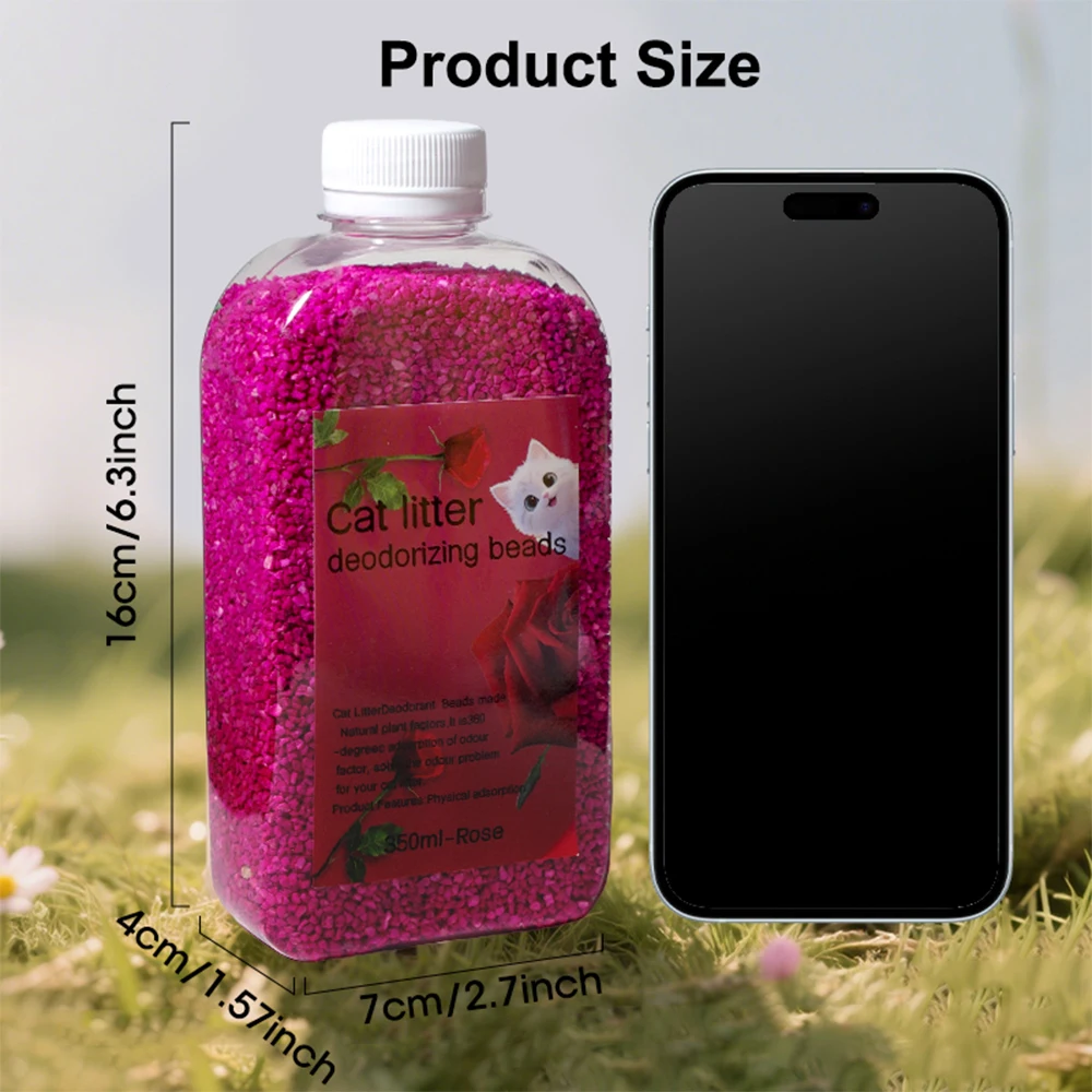 خرز مزيل الروائح الكريهة لفضلات القطط - يزيل الرائحة الكريهة، آمن للقطط والقطط - الرش والذهاب! |   غير سامة
