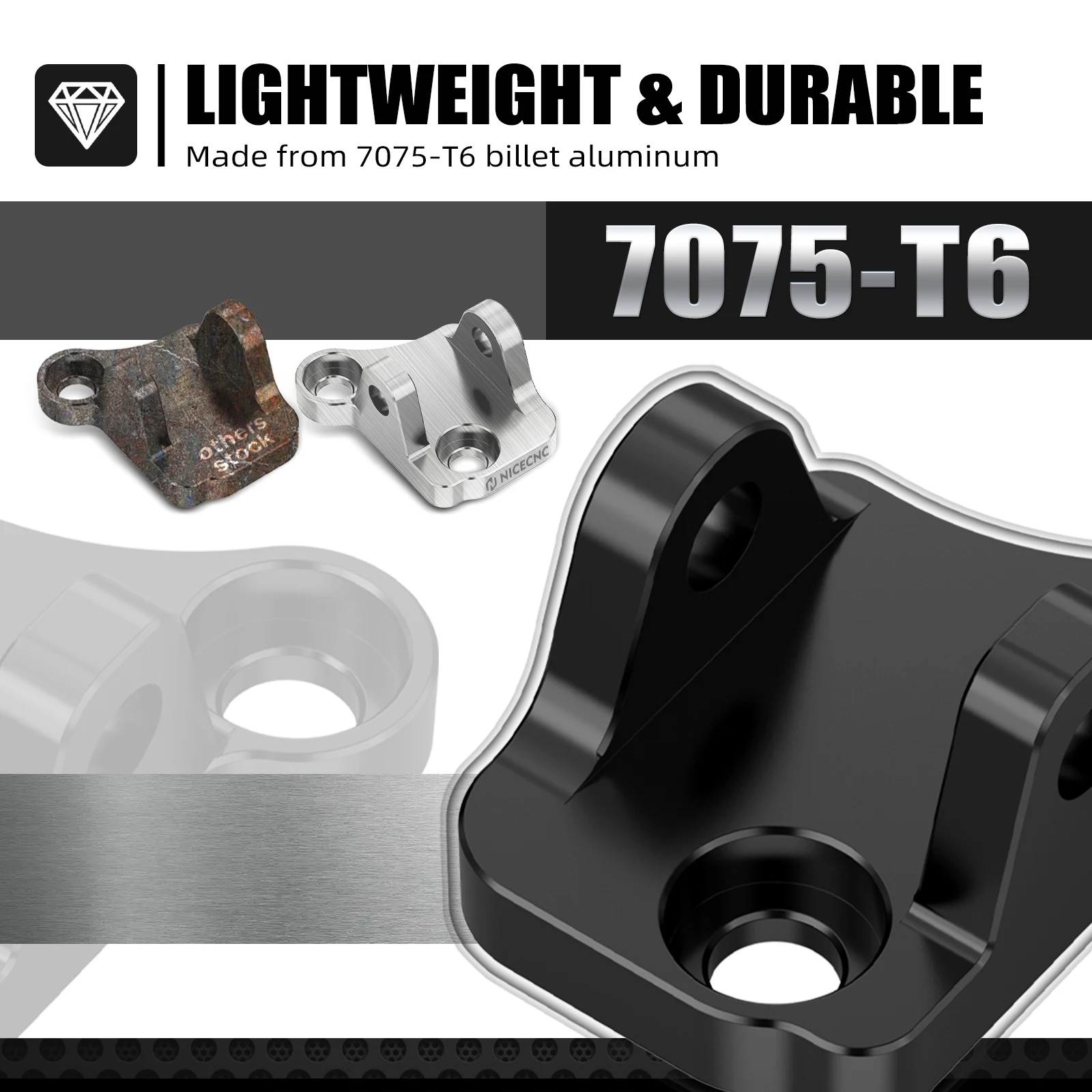 NICECNC For 2023 Yamaha YZ125 YZ250 YZ 125 250 2005-2023 YZ125X YZ250X 2017-2023 Motorcycle Foot Peg Footrest Pedal Lowering Kit