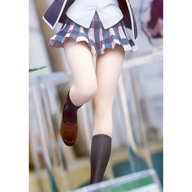 Figura de anime original yuigahama yui uniformes figuras de ação modelo colecionável ornamentos pvc bonecas fofas brinquedos presentes para crianças