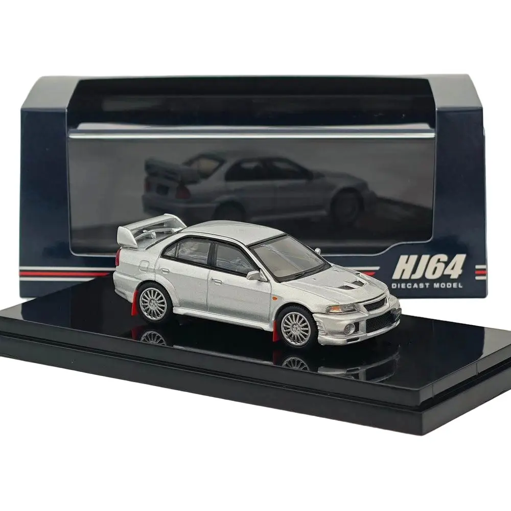 

Hobby Japan 1/64 Lancer GSR Evolution VI (CP9A) 1999 г. с брызговиком, спутниковый серебристый (M) HJ642033AS, литая под давлением модель автомобиля, коллекция
