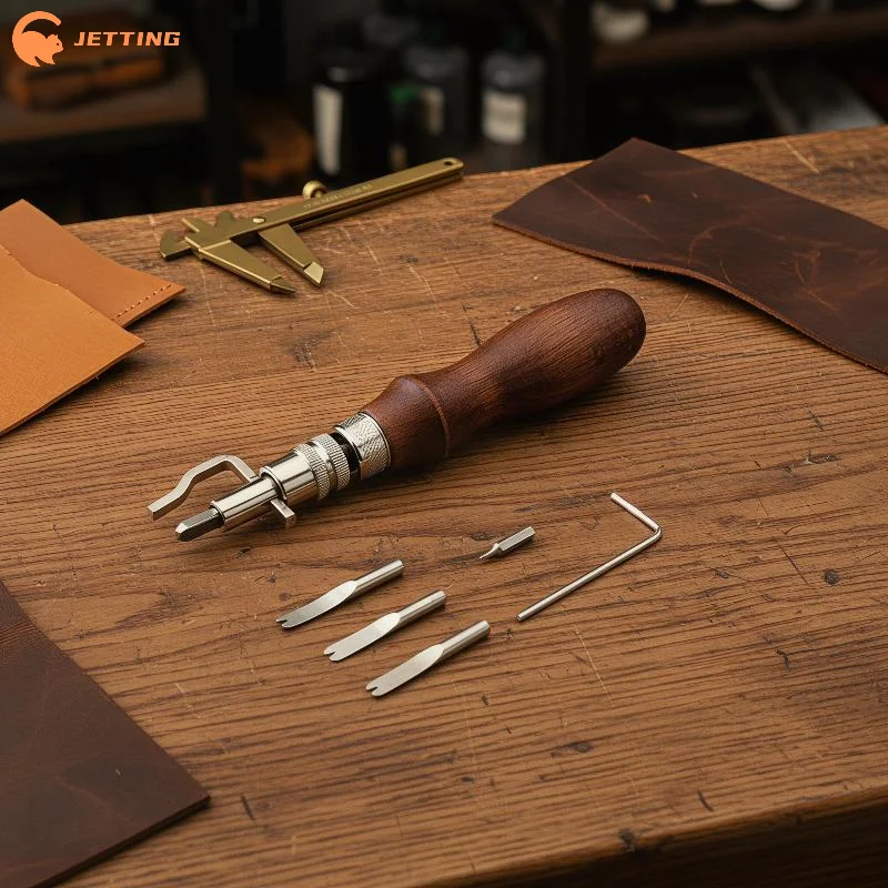 Groover Stitching Tool - (Neu) 7-in-1 Verstellbarer Leder-Näh- und Rillenwerkzeug