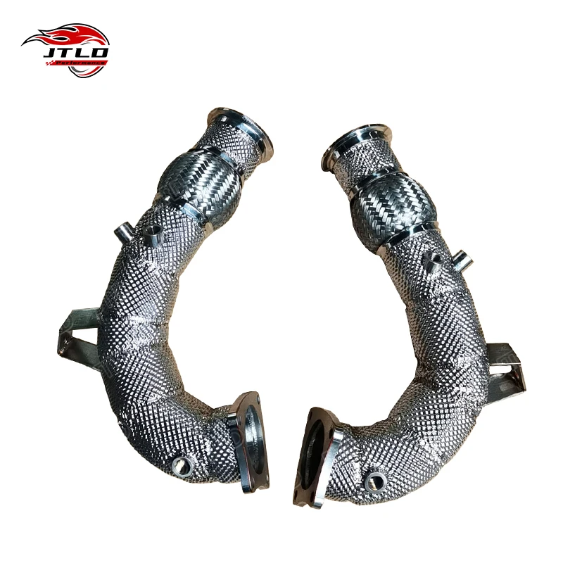 For 2024 Audi R8 V10 Performance Downpipe 304 Stainless Steel High Flow Professional Service For 4S Coupe/Spyder