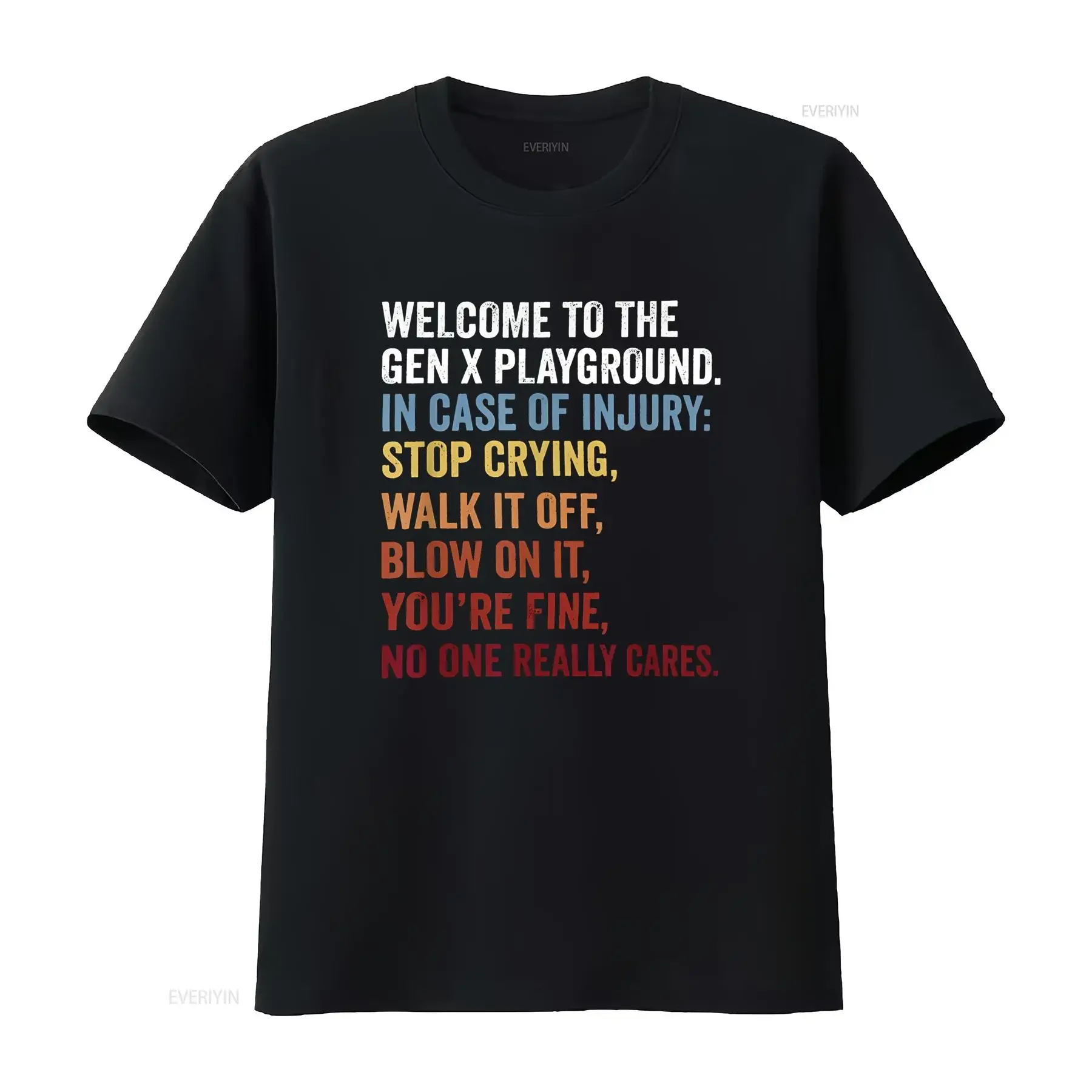مرحبًا بكم في تي شيرت Gen X Playground Generation 1980 Millennial تي شيرت عتيق مغسول وجيد التهوية للارتداء اليومي