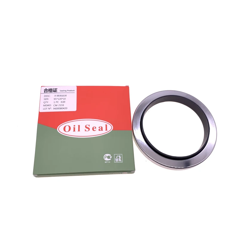 4pcs/lot air compressor oil seal 95*120*10/ 95*130*15/ 50*72*8 double lips PTFE shaft seal kit