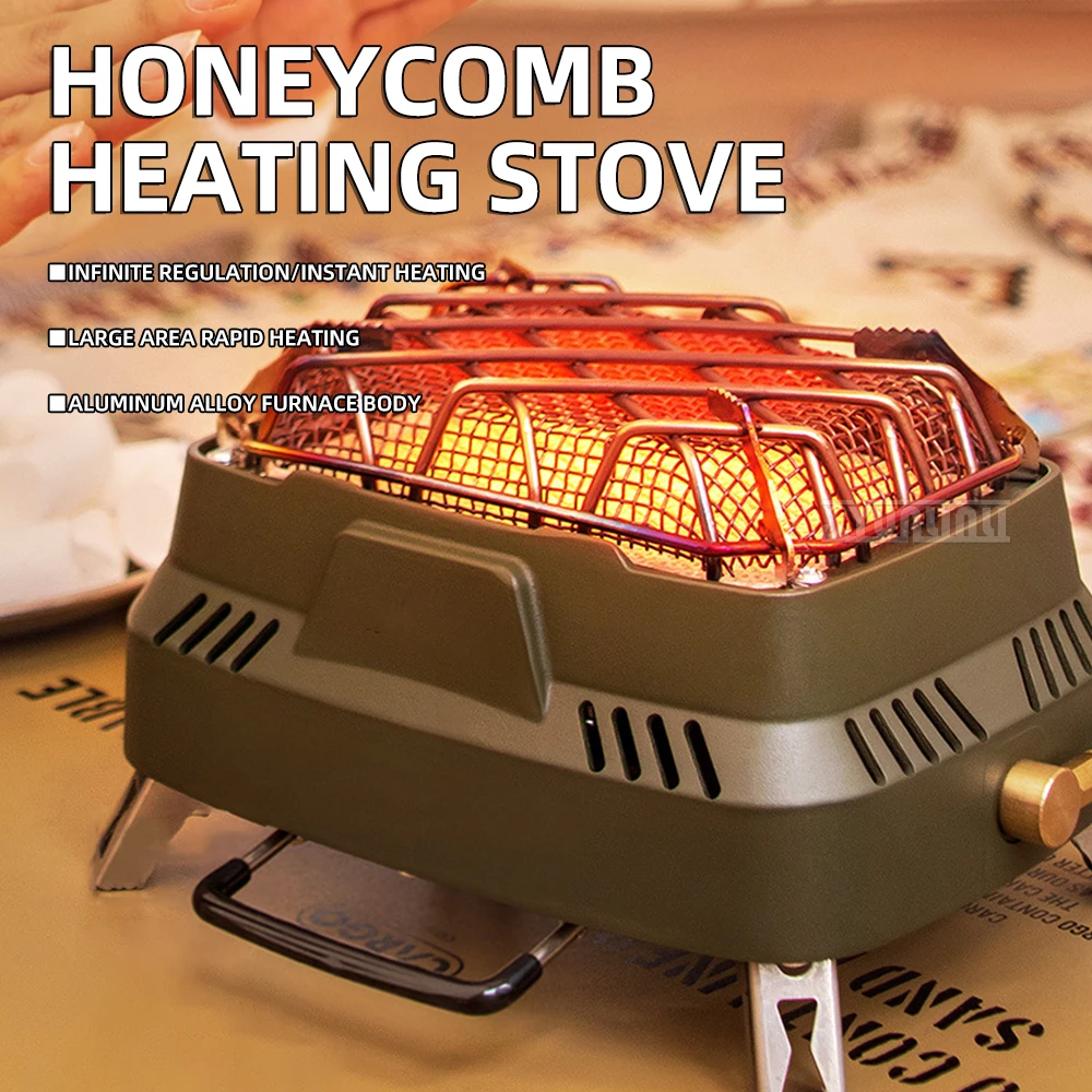 Portable Mini Outdoor Multifunctional Heating Stove Camping Stove Head Winter Camping For Heating Infrared Stove