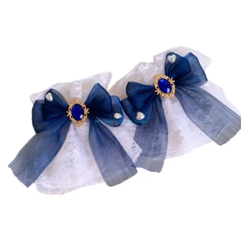 K1ME Renda Manga Decorativa Cosplay Pulseira Fantasia Tema Anime Antiderrapante