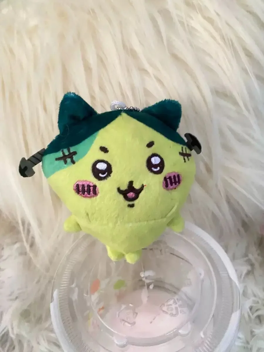 Chiikawa أنيمي زومبي سلسلة أفخم دمية Hachiware Kawaii المفاتيح قلادة Usagi هالوين دمية هدية عيد ميلاد لطيف جرلي القلب