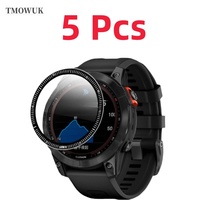 For Garmin Fenix 6 7 8 7X 6X 7S 47mm 51mm Screen Soft Flexible Protective Film  Full Cover 3D Curved Anti-Scratch PMMA