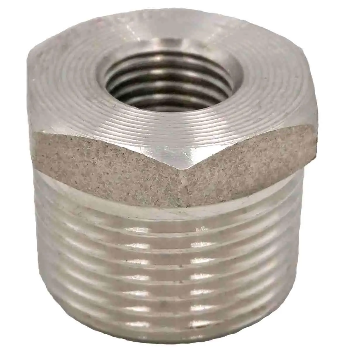 

3000 PSI Reduce 2" NPT Male x 1/2" NPT Female 304 Stainless Steel Reducing Bush Forged Pipe Fitting Reducer Air Water Gas Oil