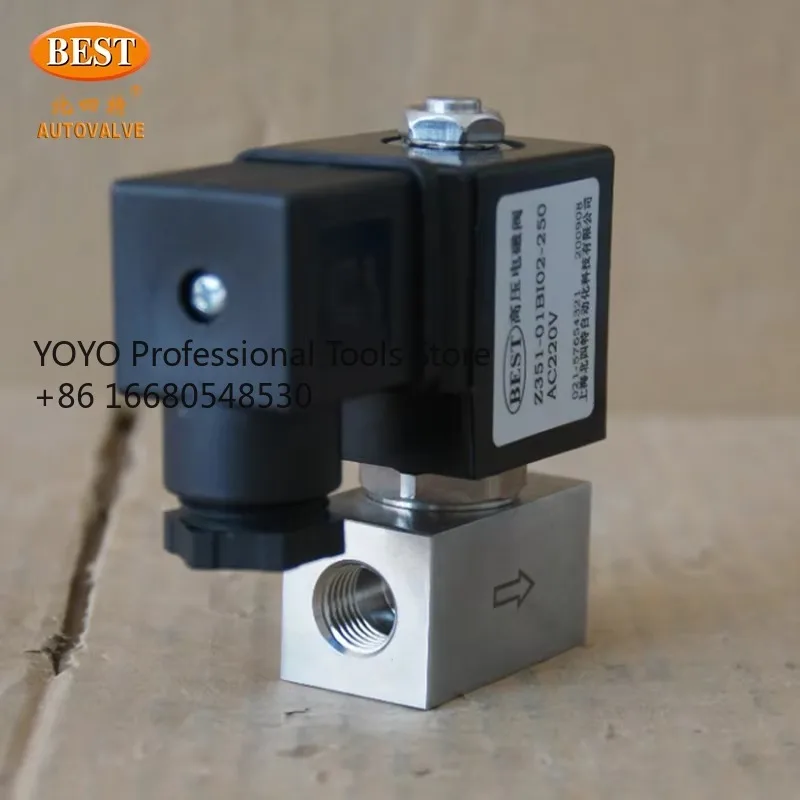 

y6sFactory Price Z351 Hydraulic Solenoid Valves Water 2 Way 40bar air Water 12V 24V Dc 220V 110v Ac High Pressure Solenoid Valv