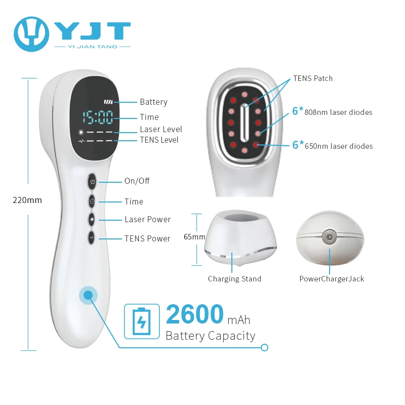 Original TENS LASER Maker Unique Design 808nm LLLT Laser Pain Relief Device With Tens Function For Pain Management