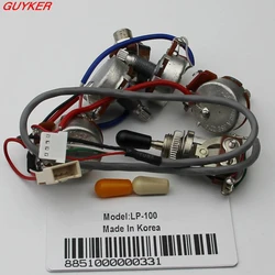 1 Set LP Electric Guitar Pickup Wiring Harness For EPI SG LP Dot ( 4 Pots + Jack+ 1 Toggle Switch )