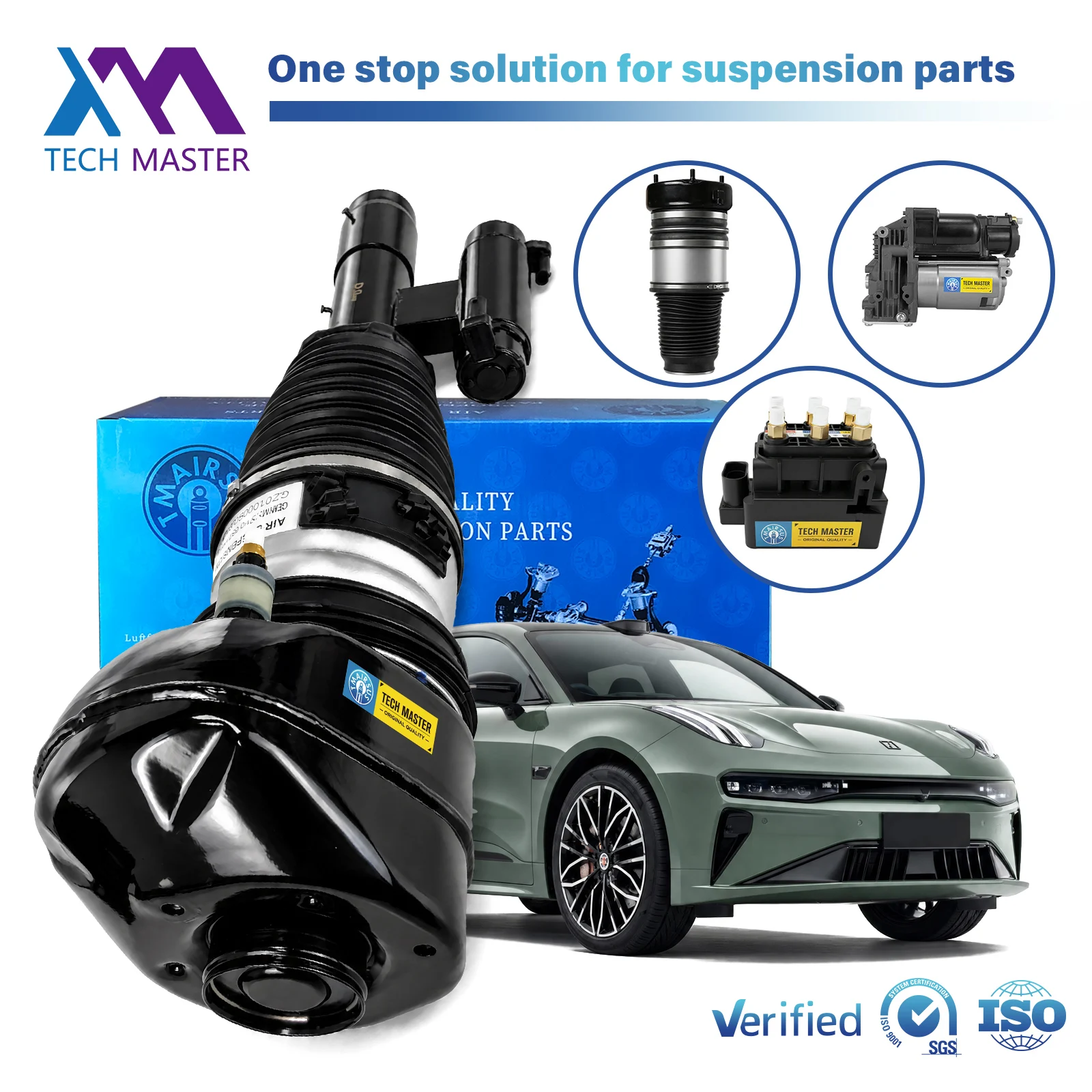 6600138569 Front Right Air Suspension Shock Absorber For Zeekr 001 2017-2024 EV Electric Vehicle Air Ride Strut Pneumatic Part