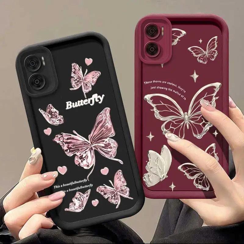 E22 Star Butterfly Sky Eye Ladder Phone Case For Motorola Moto E22 Cover