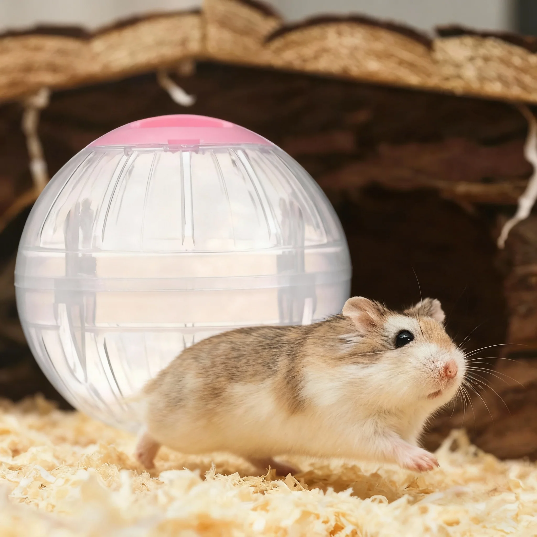 Bola de Exercício para Pequenos Animais de Estimação, Ratos, Hamsters e Gerbilos, de Plástico, para Uso Externo, Brinquedo Esportivo e de Brincadeira, Suprimentos para Pequenos Animais