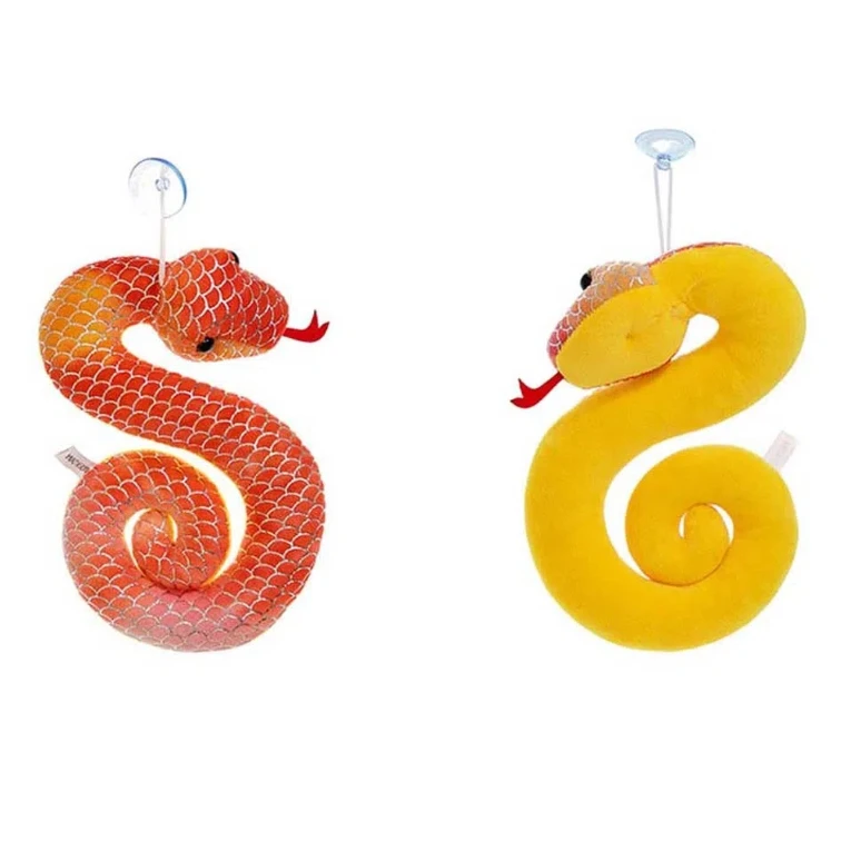 Soft Stuffed Doll Little Snake Plush Toy Zodiac Mascot Doll Gift Collection Plush Snake Key Chain 2025 Chinese New Year Fluffy