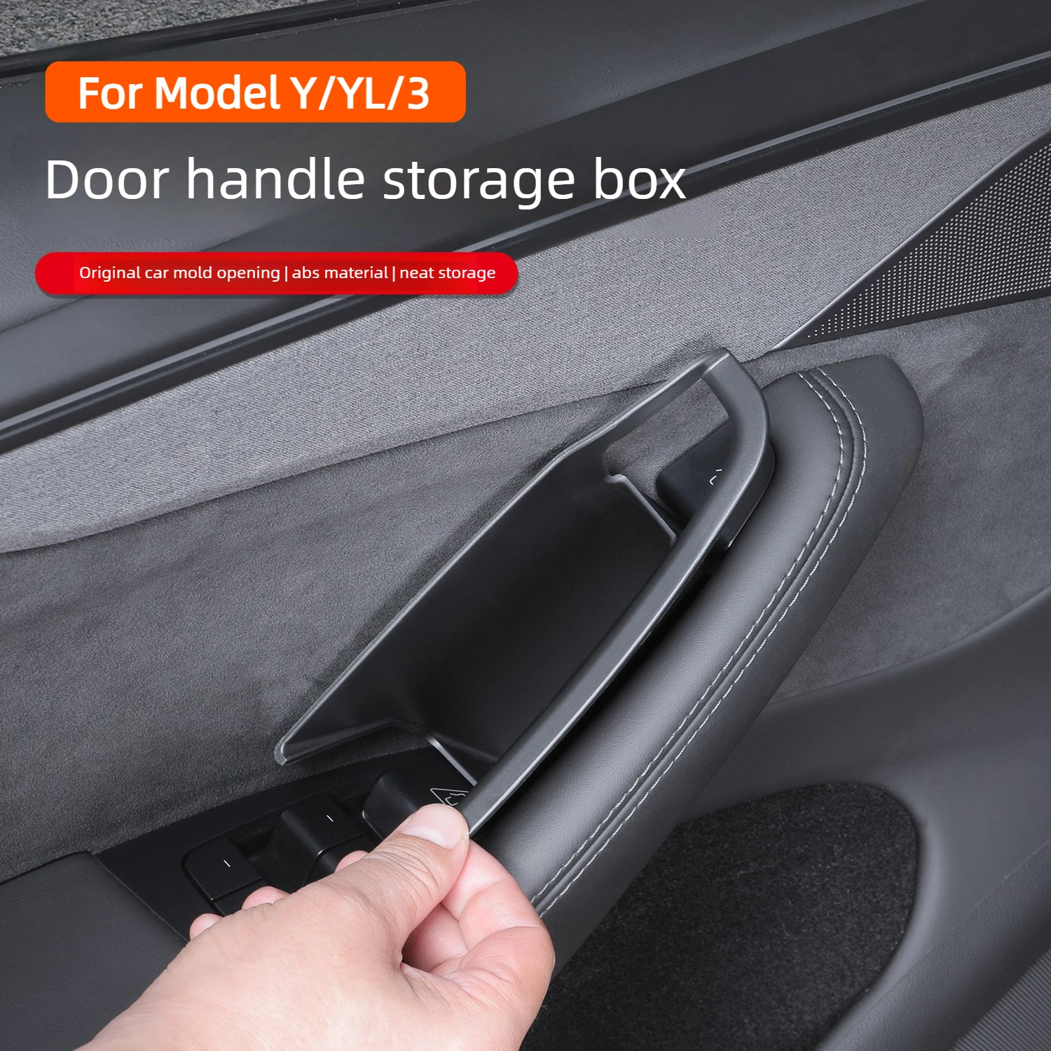 For Model 3 Highland Model Y YL Juniper Door Storage Bin Front and Rear Door Storage and Organization Box, Storing Small Items